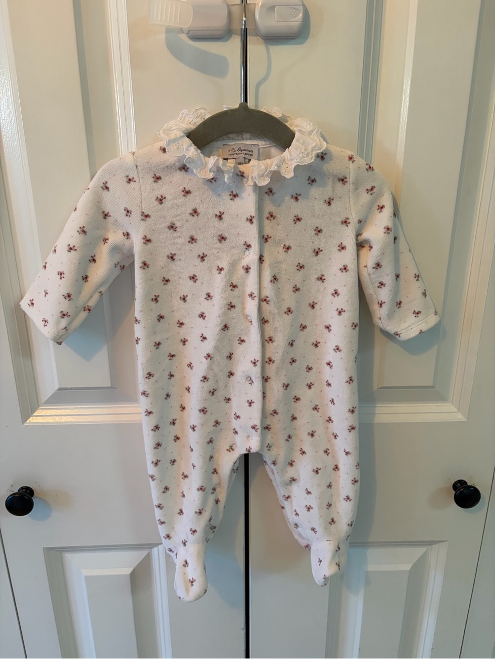 Trotters London Lapinou Collection Collared Onesie 3-6m